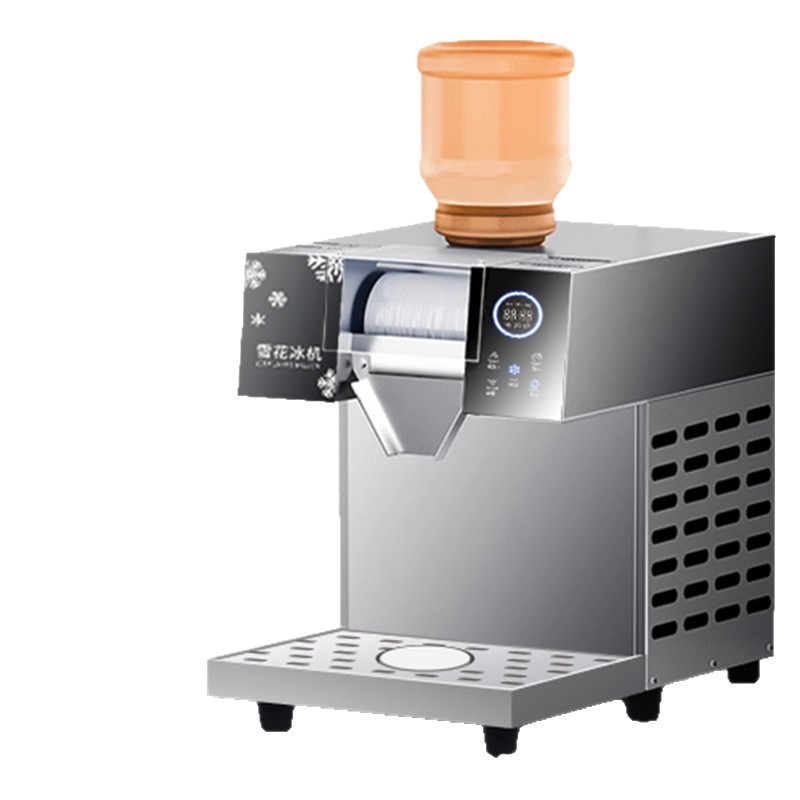 Máquina de hielo de nieve Guangling comercial de cuatro barriles batido de leche de esponja tienda de restauración olla caliente té de leche equipo de refrigeración de café