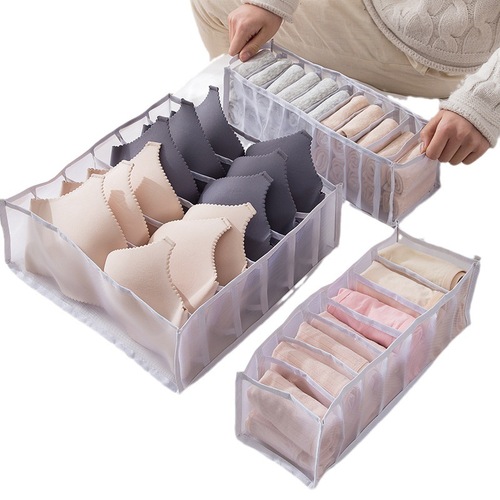 Household Drawer-Type Storage Wardrobe Organizer, Mesh Storage Box for Underwear, Bras, and Socks – Organizing & Sorting Container