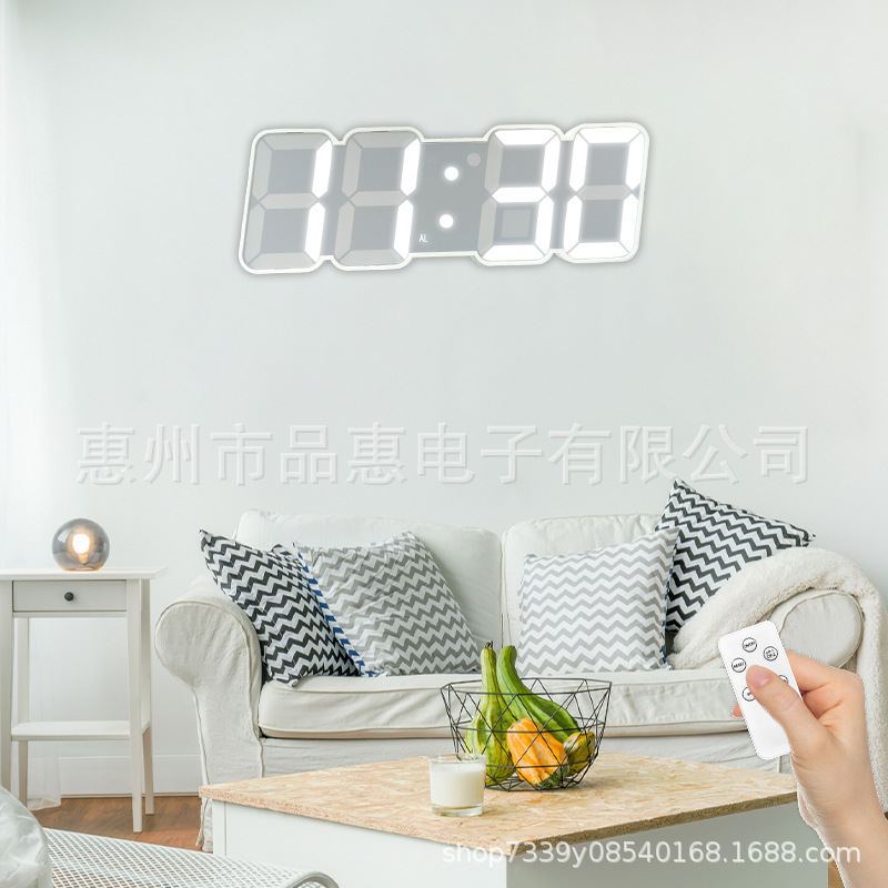 源头工厂桌面台钟挂墙钟客厅贪睡闹钟起床神器可立可挂夜光钟表