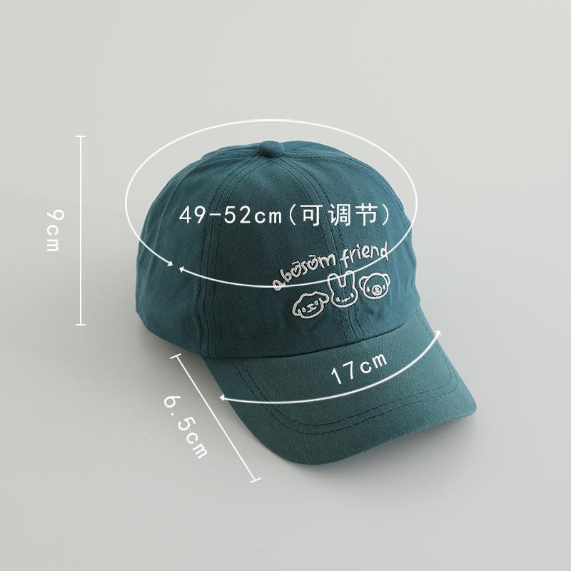 2-5 Sombreros de primavera y otoño delgados gorras de lengua de pato para niños y niñas sombreros de protección solar sombreros de béisbol de moda coreana