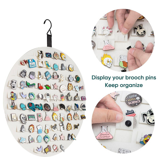 Cross-border brooch jewelry storage bag badge display board cartoon peripheral decoration hanging bag pin medal storage bag