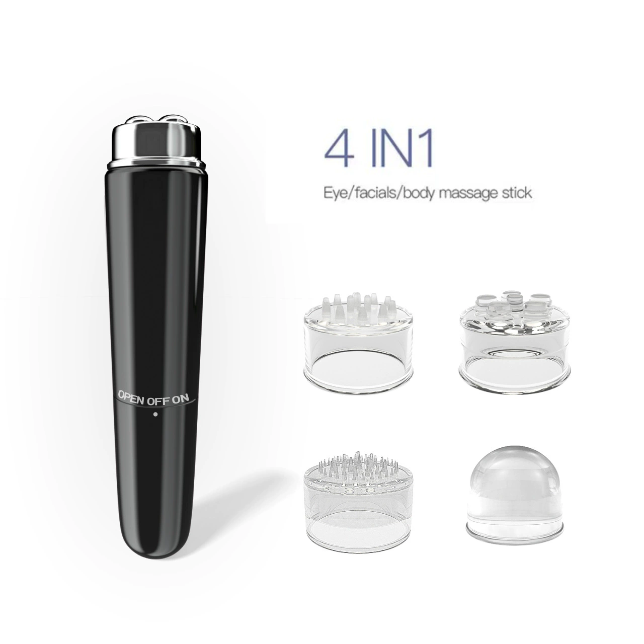 Handheld cosmetic massager (Neolithic), compact portable, 12.5×3×8 cm, lightweight