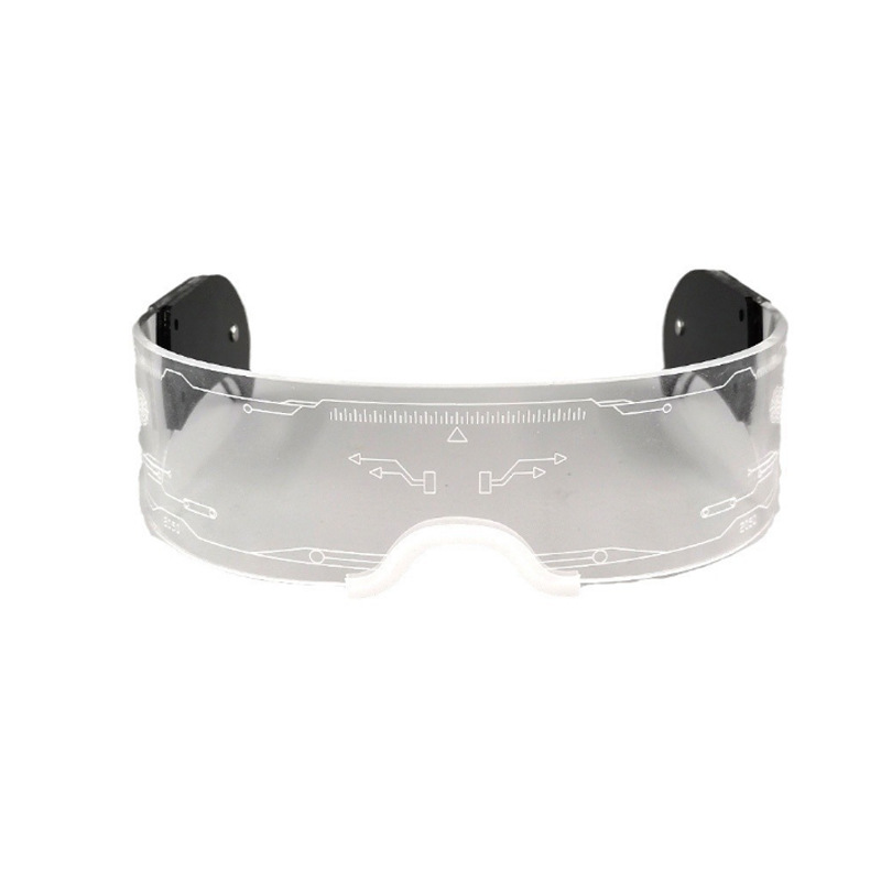 Celestial Cyberpunk LED luminoso tecnología gafas de música fiesta bar baile luminoso props acrílicos image 6