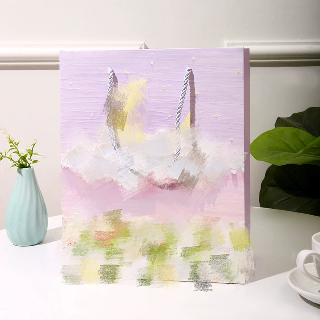 Ziyue Haolan 7852-1(휴대용 밧줄 유화), 고품질 흰색 판지, 14x7x15