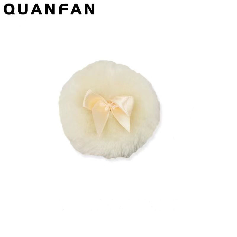 Soporte de terciopelo polvo de cuerpo puff polvo soplo largo esponjoso esponja esponjoso polvo suelto polvo denso pastel de maquillaje de reemplazo