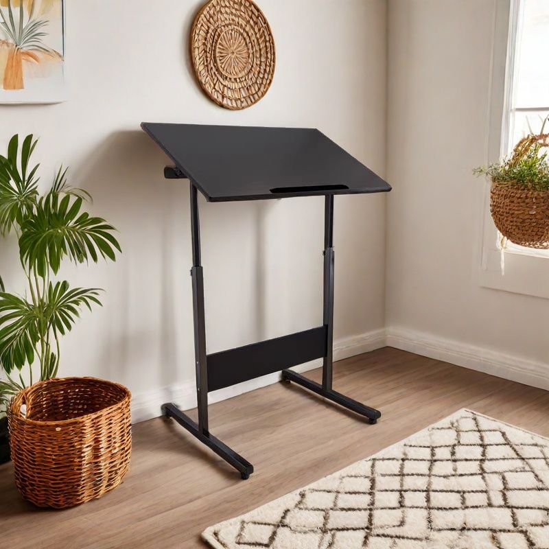 Standing Computer Desk, Puzzle Table, Painting Table, Art Table, Height-Adjustable Folding Laptop Table, Small Podium Study Table