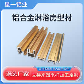 浴室铝合金淋浴房框架铝型材挤压加工定制卫生间玻璃隔断批发现货