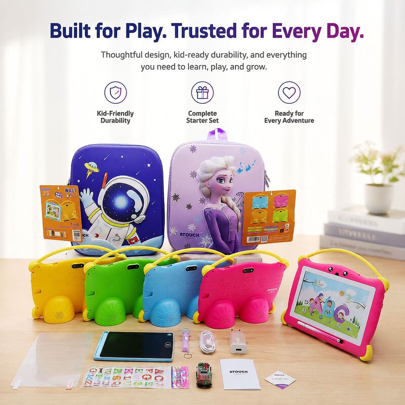 Cross-border 8inch ATOUCH Children's Tablet PC Kids8+256GB Android 14 Tablet PC Shockproof Cross-border 8inch ATOUCH Children's Tablet PC Kids8+256GB Android 14 Tablet PC Shockproof