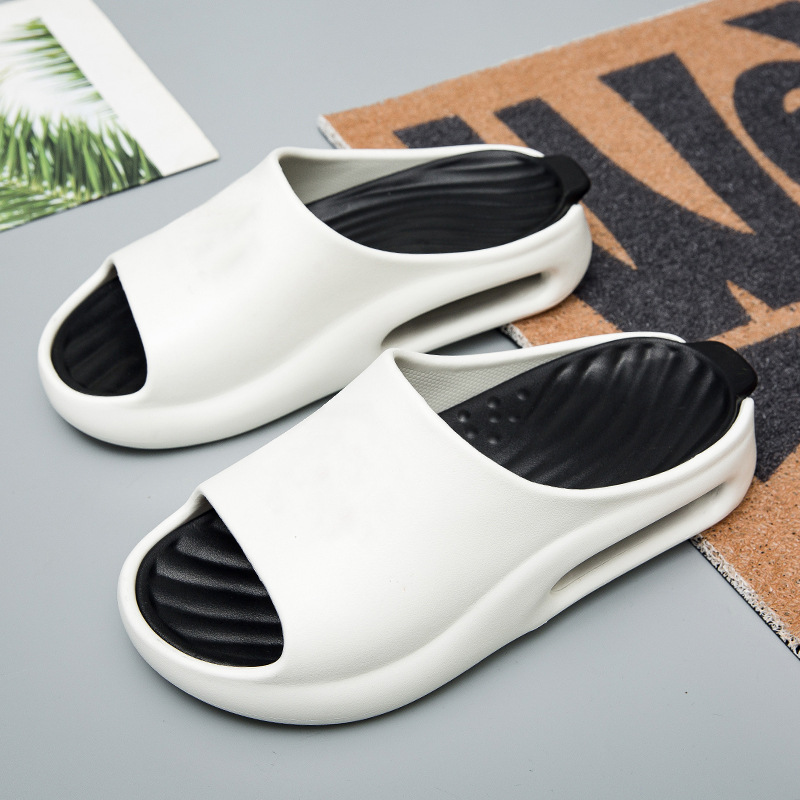 Zapatillas de coco para hombre, uso exterior de verano, antideslizante, pisando mierda, sandalias casuales, sandalias de playa al aire libre de fondo blando para adolescentes