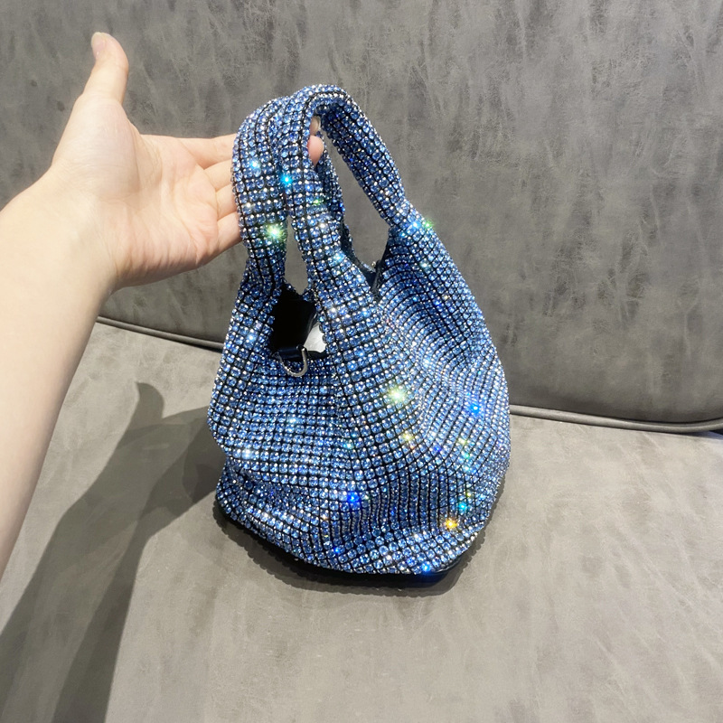 Vintage Style Style Square Shape Small Size Women's Small Autumn Rhinestone Vintage Style Handbag