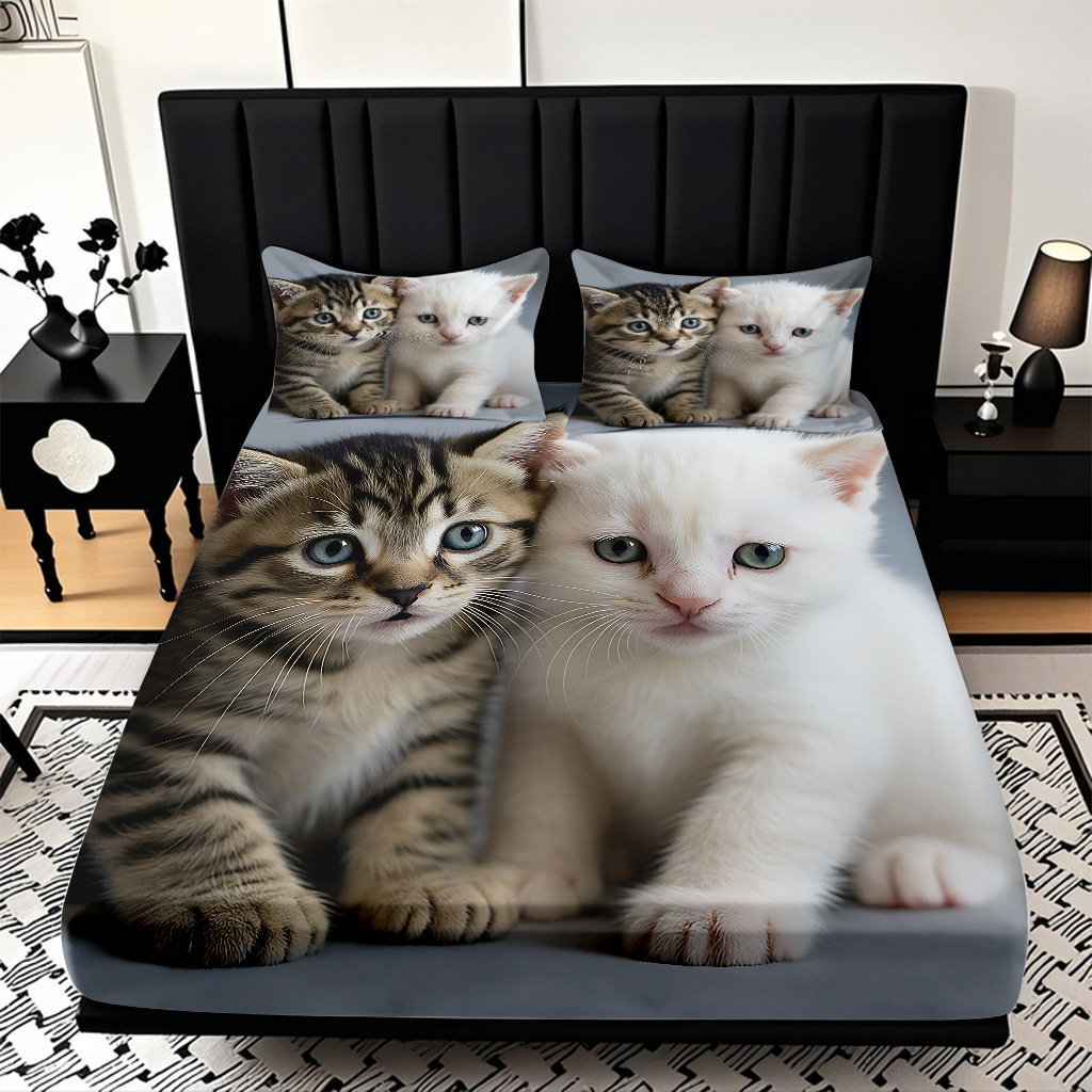 TEMU / JIT Amazon Kitty Pattern Digital Print Pro Skin Bed Kits Fabricante suministro directo transfronterizo