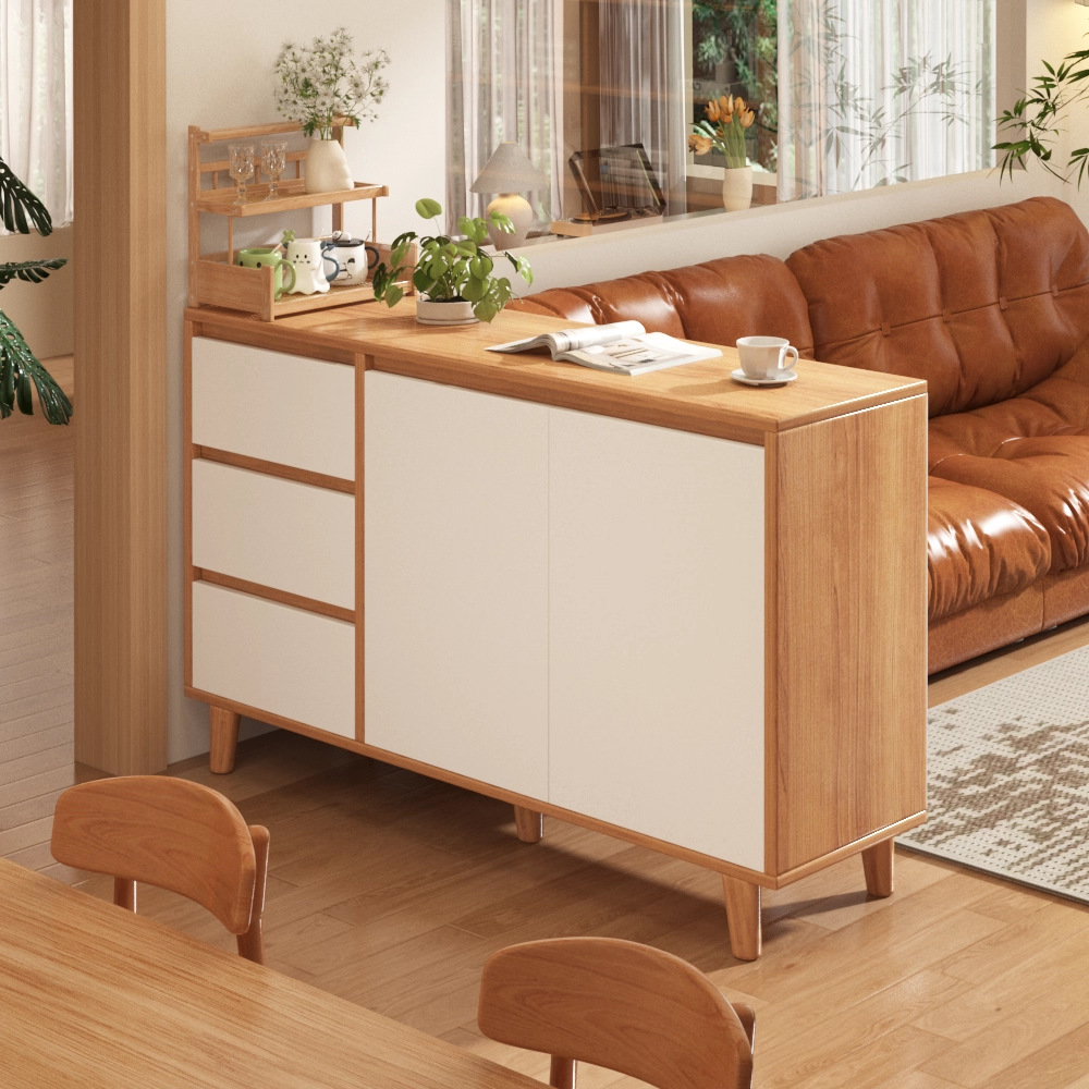 Tea Cabinet, Living Room Storage Cabinet, Sideboard, Home Wall Sofa Side Cabinet, Partition Cabinet, Log Style Storage Storage Cabinet