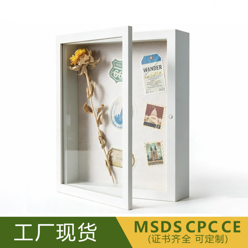 Shadow box magnetic hollow dry flower butterfly specimen frame vintage desktop plant display box magnetic absorption storage frame Shadow box magnetic hollow dry flower butterfly specimen frame vintage desktop plant display box magnetic absorption storage frame