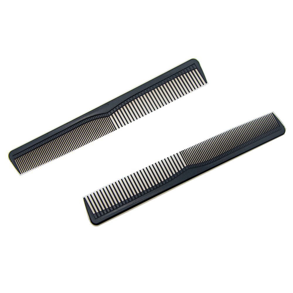 Peines de dos extremos, peines de cabello recto, peines de cabello de dos extremos, peines de cabello de doble extremo, peines de plástico portátiles, peines de estilo de frangeo