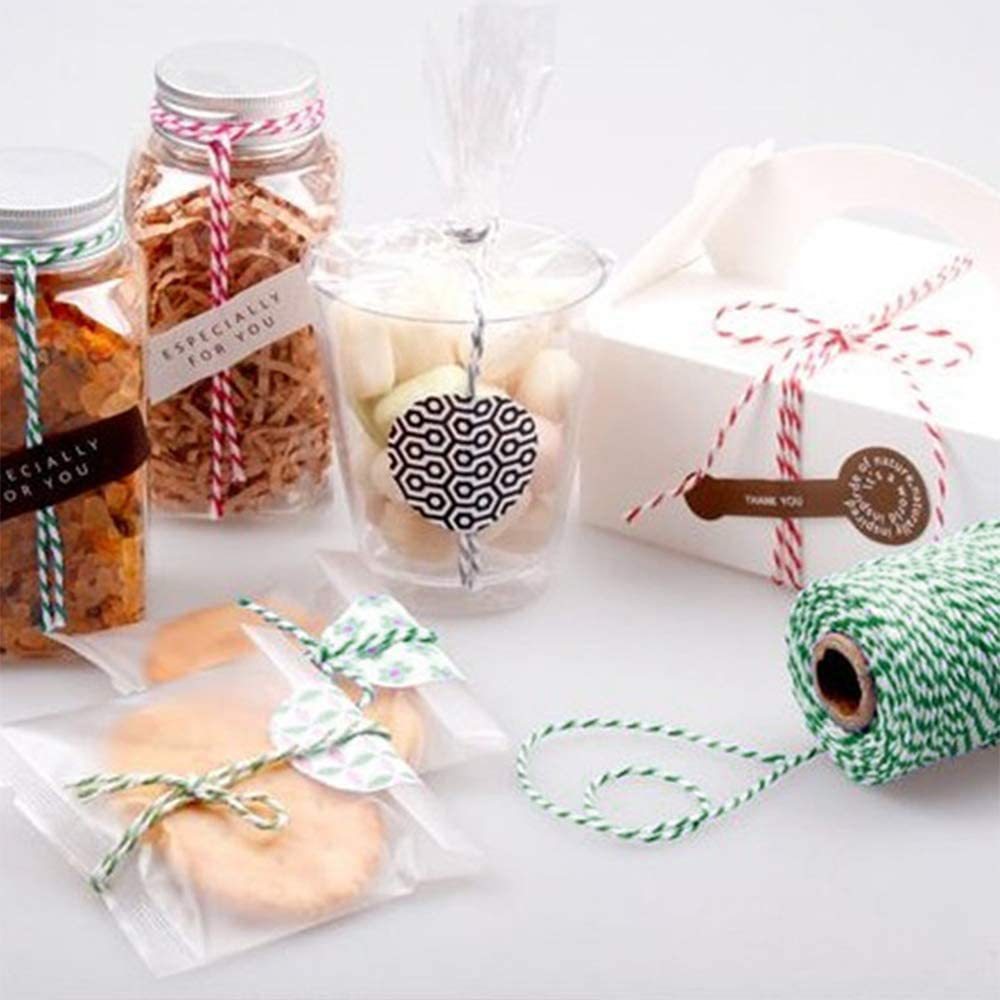 2mm transfronterizo de doble color cuerda de algodón DIY tejido a mano cuerda de regalo de agrupación de cuerda de dibujo de 100 metros