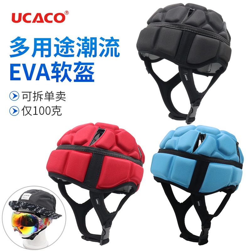 Deportes al aire libre esquí casco de seguridad patinaje fútbol rugby anti-caída Colisión cabeza cubierta equitación surf sombrero caliente en stock