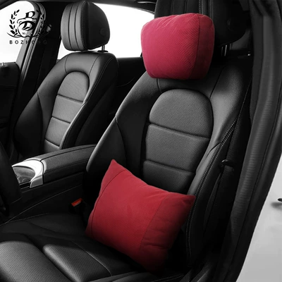 Headrest — Set - upgraded-punched-suede-volcanic-red-set