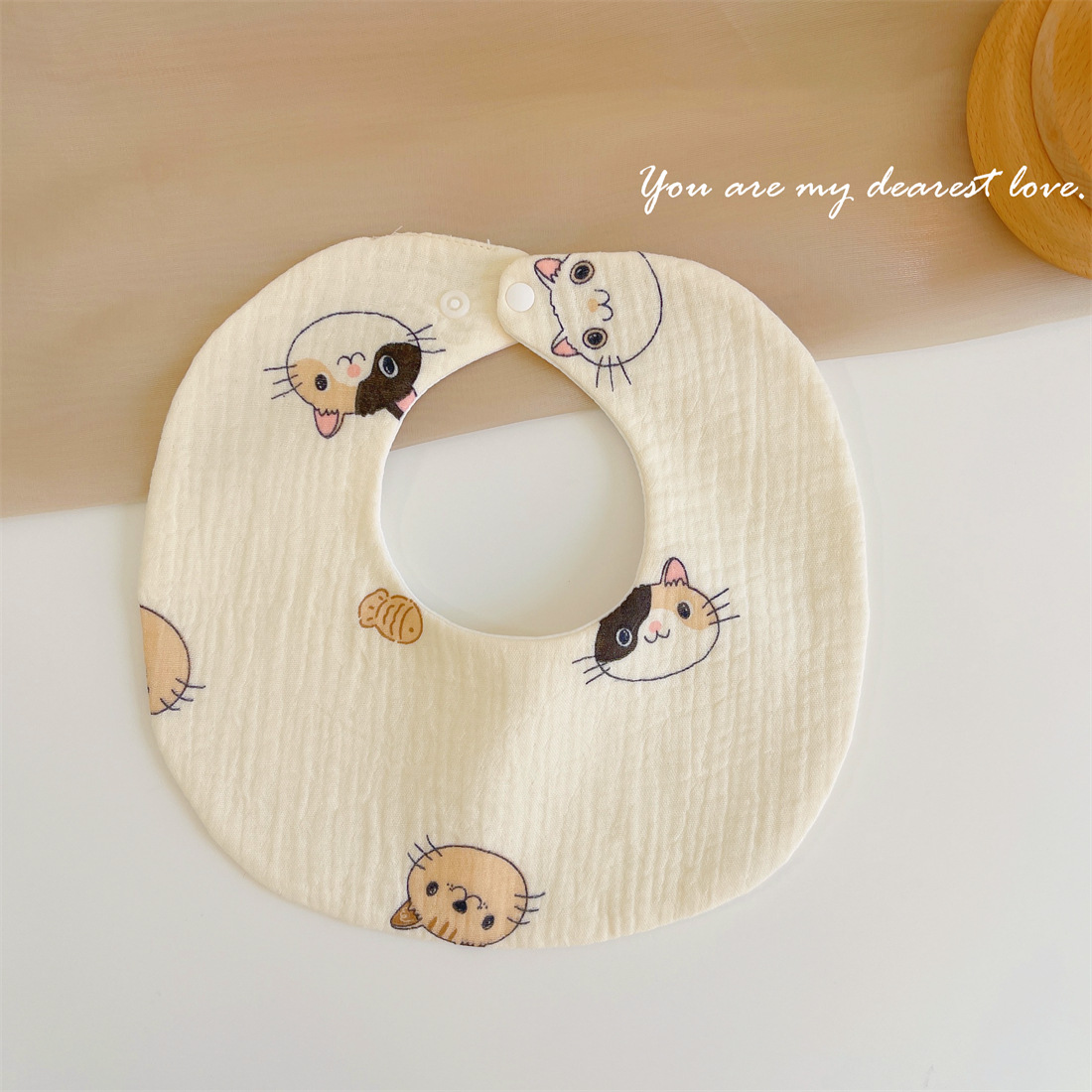 Babero de gasa de algodón puro del bebé babero recién nacido absorbente impermeable escupir leche super suave bufanda Otoño e Invierno