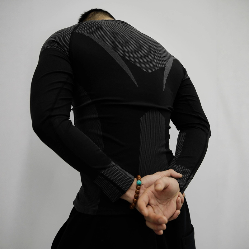 Venom 2.0 American Casual Men's Long-Sleeved T-Shirt Sports Fitness Clothing Quick-Drying Breathable High-Elastic Tight-Fitting Training Clothing