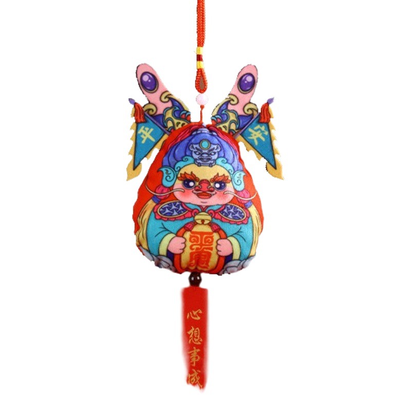 2024 Año del Dragón moda nacional bolsita Año Nuevo ajenjo bolsita año nacimiento coche colgante portátil bolsita regalo