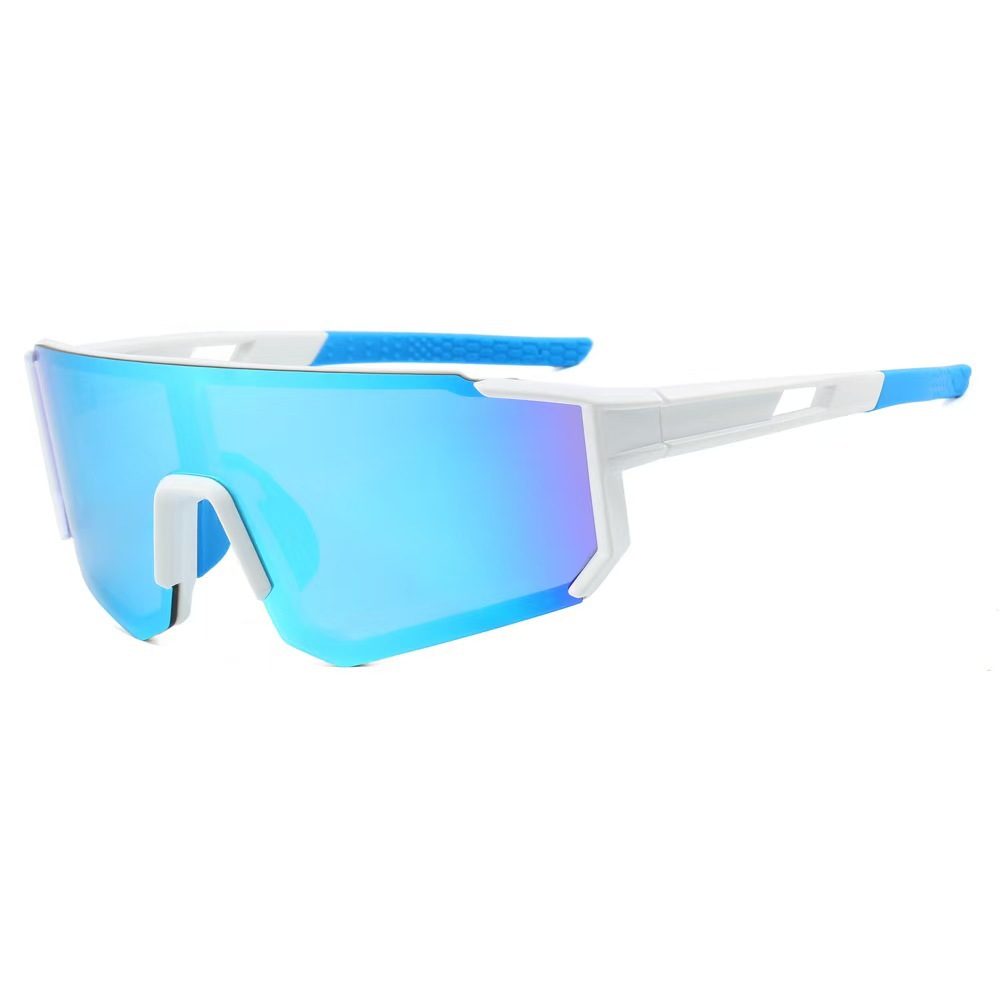 White -frame blue film