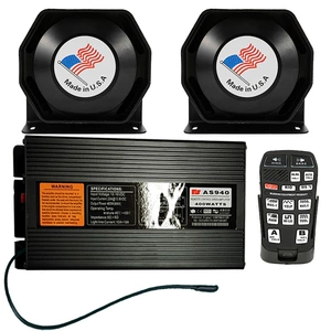 Wireless remote control car alarm, 400W in-car loudspeaker, high-frequency speaker, AS940R5 + octagonal horn