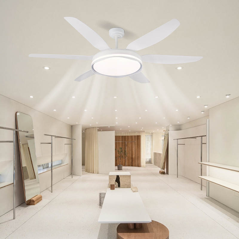 Ventilador de Techo con Luz Inversor de 64 Pulgadas, Metal y ABS, Control por Aplicación, para Sala de Estar y Dormitorio image 2