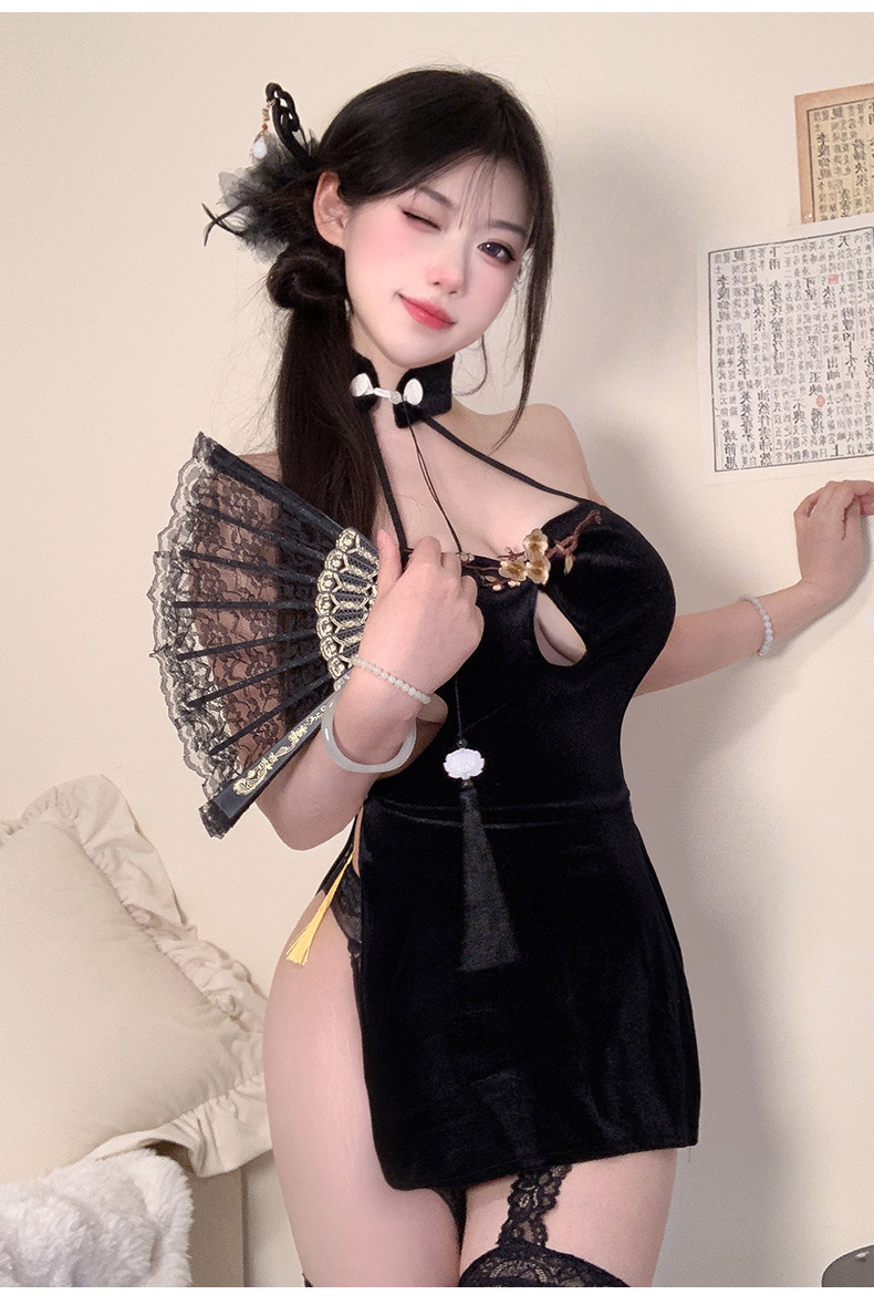Sailor-Inspired Roleplay Lingerie Set, Exposed-Waist Design, Plus Size Fit — detail image 10