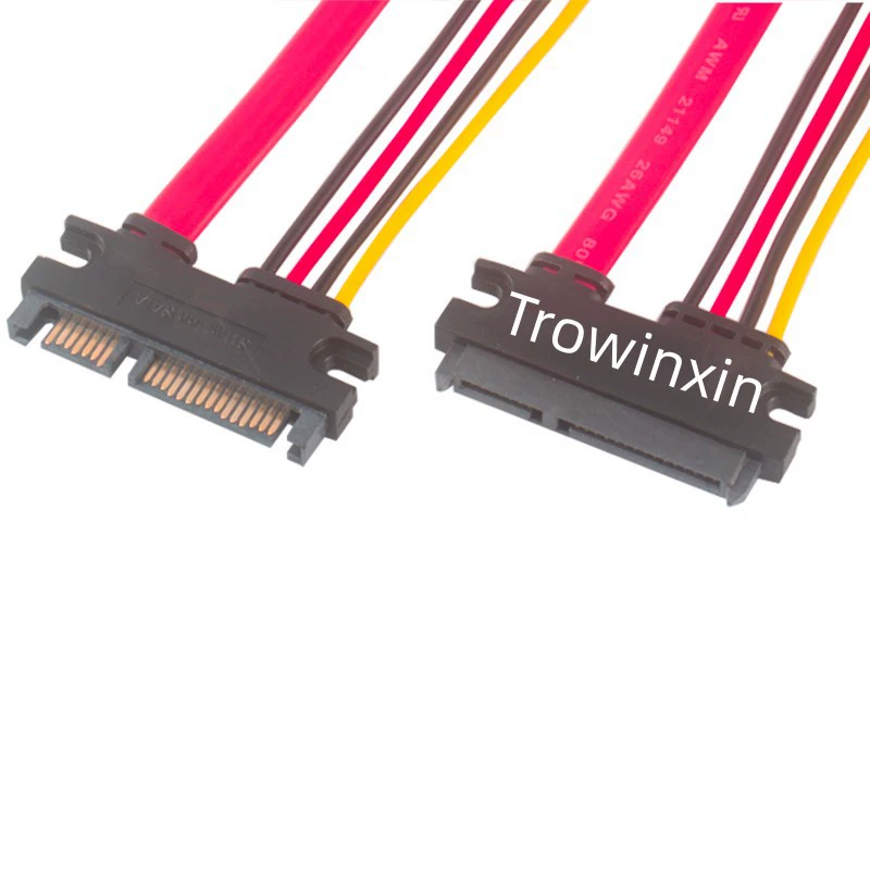 SATA-кабель 7+15, SATA Data Cable + Power Line, общая удлинительная линия, кабель для SATA HDD, два в одном