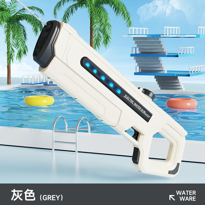 パルス電動水鉄砲玩具自動噴水児童成人高圧強力射程遠水鉄砲科学技術クール