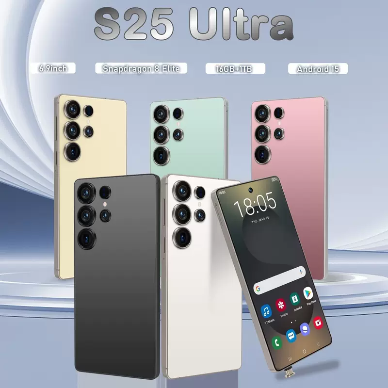 Куго кросс-бордер смартфон S25 Ultra встроенная ручка настоящий 4G сеть Android 12 настоящий продел (4+64)
