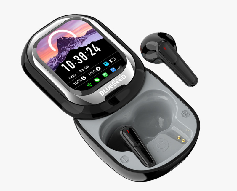 Sınır Ötesi Hit Ürün Yeni Model Renkli Ekran Bluetooth Kulaklık Dokunmatik Ekranlı Gürültü Giderme Açık Tasarım Konuşma Özellikli Bluetooth Kablosuz Kulaklık