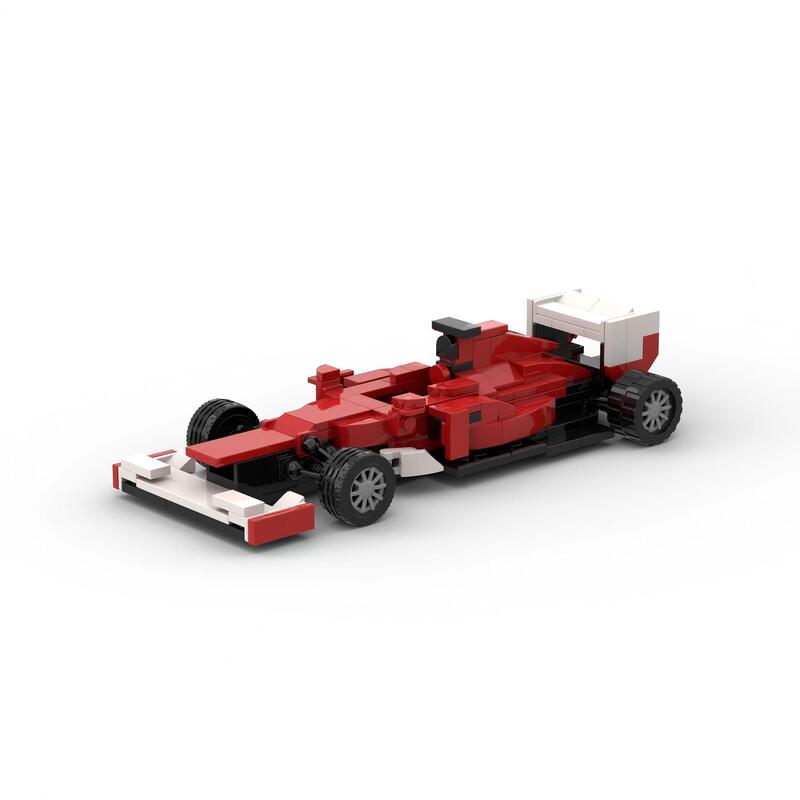 Domestic small particle MOC-97277 blocks F1 Ferrari F2012 hands-on toy racing gift compatible with Lego Domestic small particle MOC-97277 blocks F1 Ferrari F2012 hands-on toy racing gift compatible with Lego