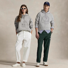 RalphLauren/拉夫劳伦2025秋冬新款大幅刺绣连帽卫衣男女同款上衣