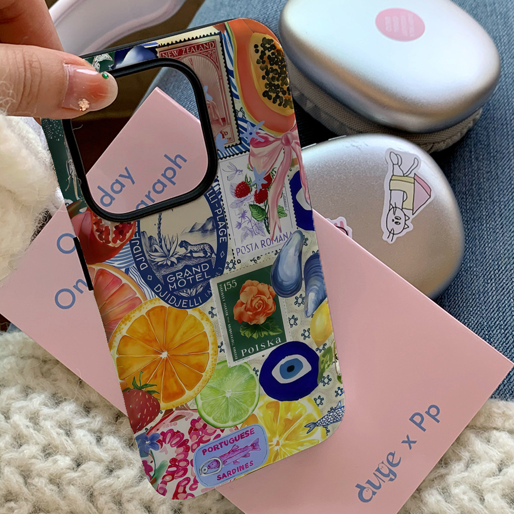 35g Weight iPhone Applicable Brands Phone Cases Classification Feilin Material Fruit Pattern Simple Style Style Feilin Fruit Simple Style Phone Cases Phone Accessories 3