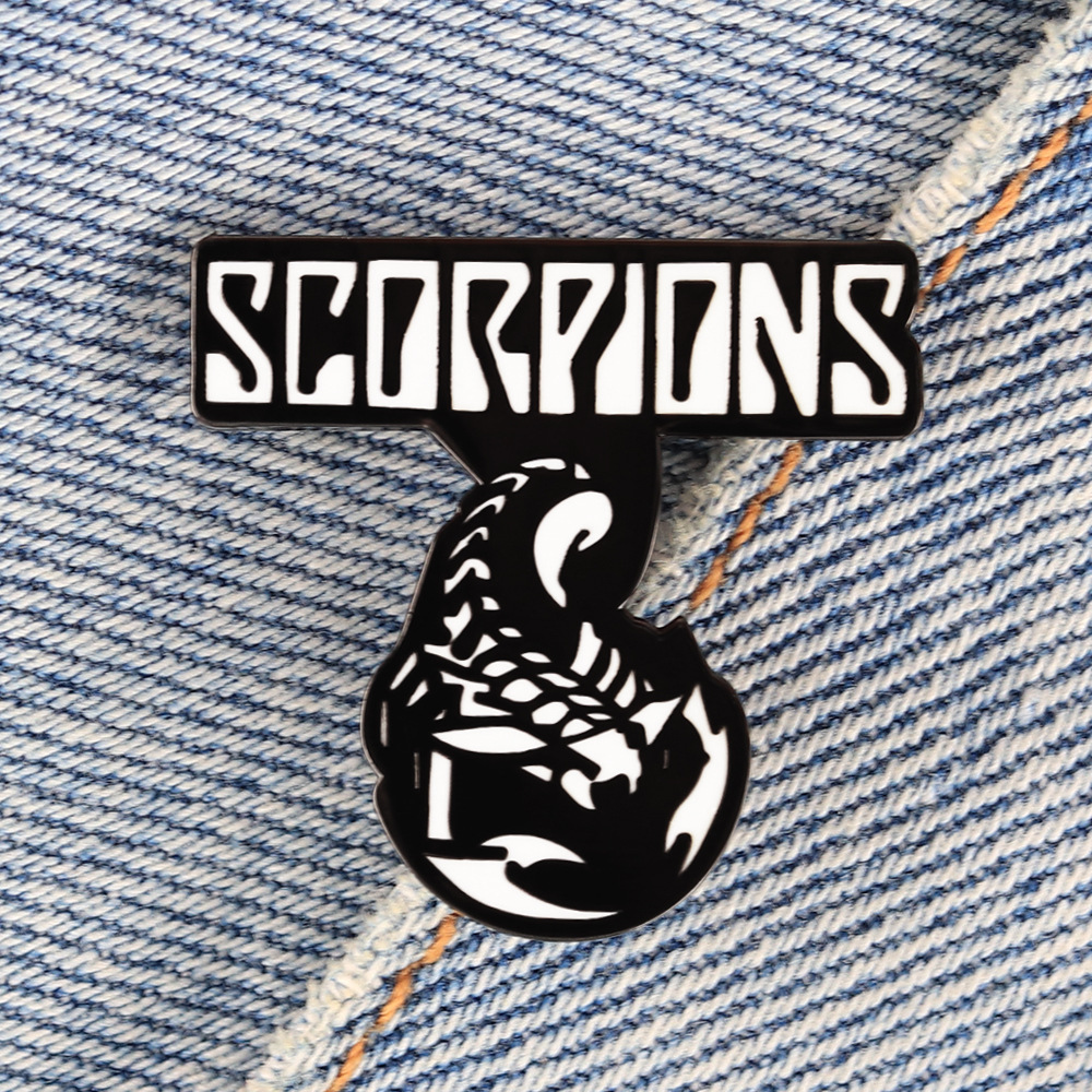 Popular Rock Band Enamel Brooch Fun Punk Music Badge Fashion Backpack Pin Backpack Clothing Accessories