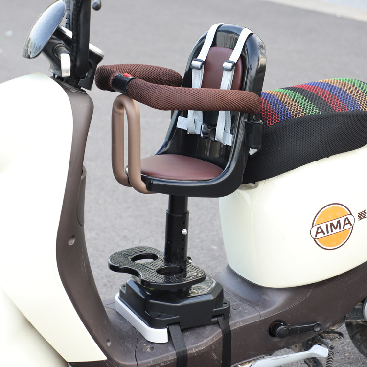 Electric car Children's seat front motorcycle baby front seat battery car scooter baby shock absorber seat