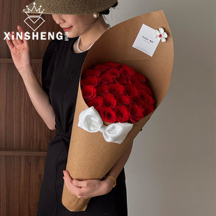 Xinyou Giant Cone Flower High-End Gift for Girlfriend and Best Friend Flower Bouquet Floral Handmade DIY Packaging Materials