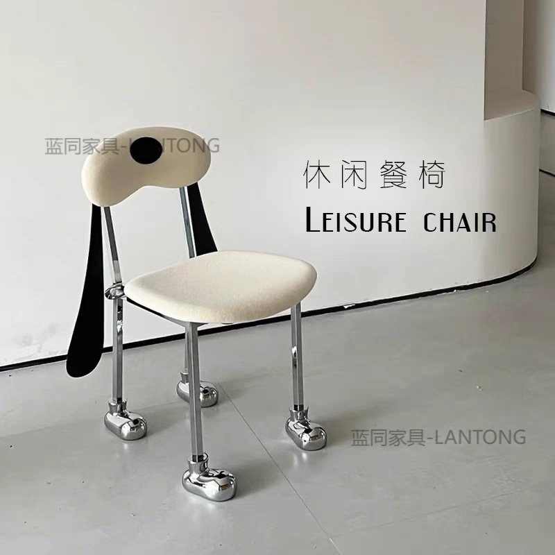 Middle Aged Dog Chair Designer Creative Dining Chair Personalized Makeup Home Bedroom Backrest Chair Cyber Popular Children's Cartoon Middle Aged Dog Chair Designer Creative Dining Chair Personalized Makeup Home Bedroom Backrest Chair Cyber Popular Children's Cartoon