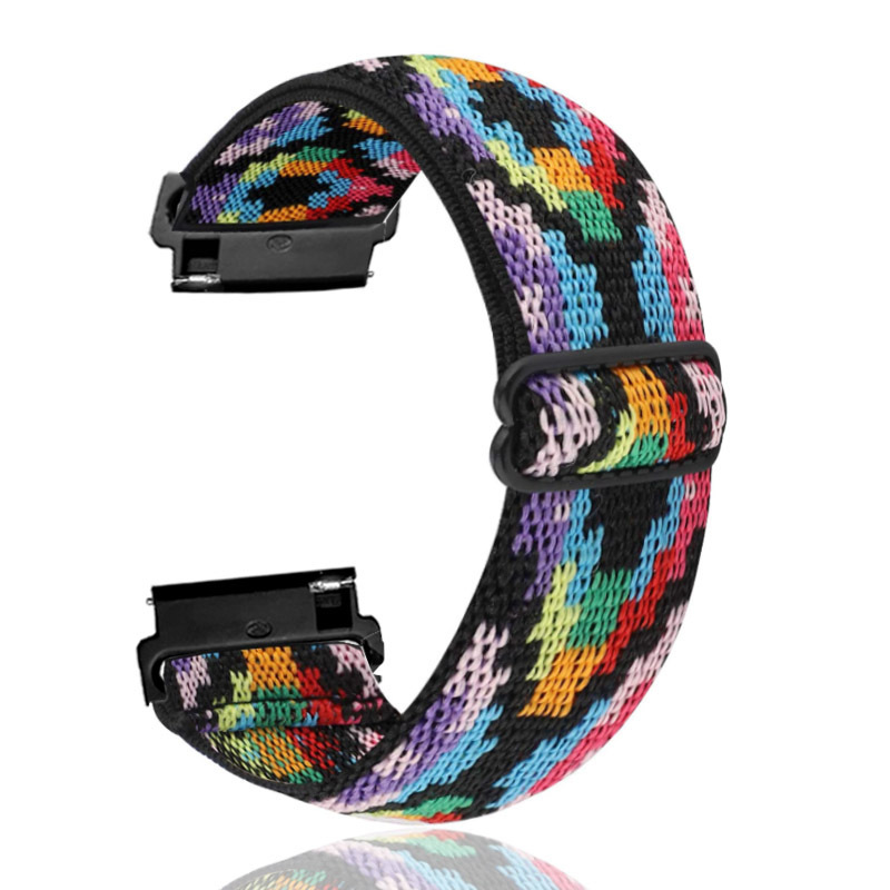 Suitable for Ticwatch Gtx C2 E 2 Pro 2020 Adjustable Watch Strap with Elastic Nylon Braided Strap
