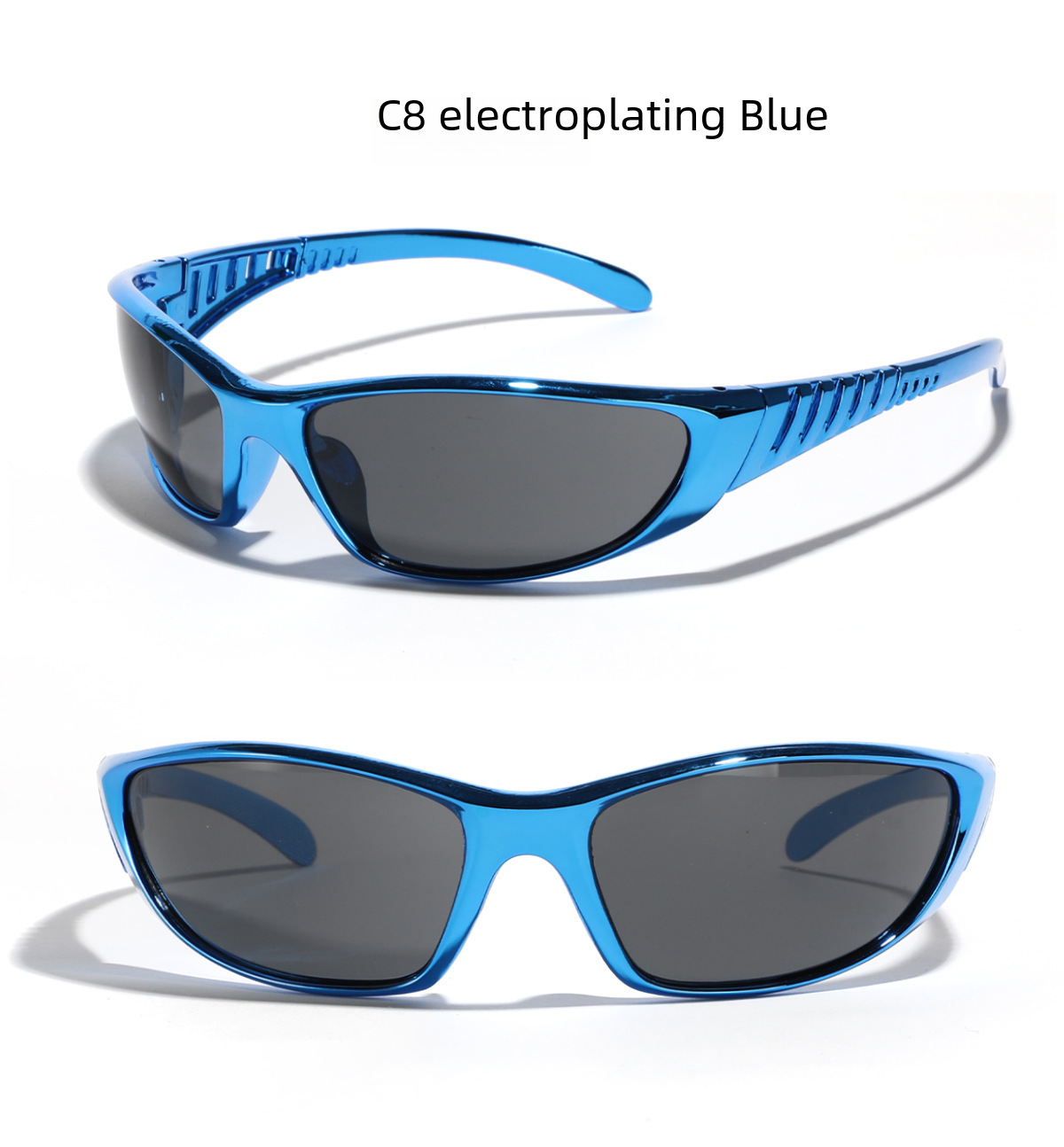 Xunge Y2K silver sunglasses color hollow future technology hot girl online red sunglasses female sunglasses trendy men_voghion.com