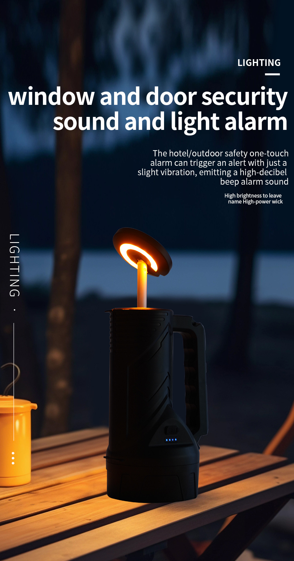 Outdoor Camping Campsite Stretchable Tail Searchlight High Power Strong Light Long Range Flashlight_voghion.com