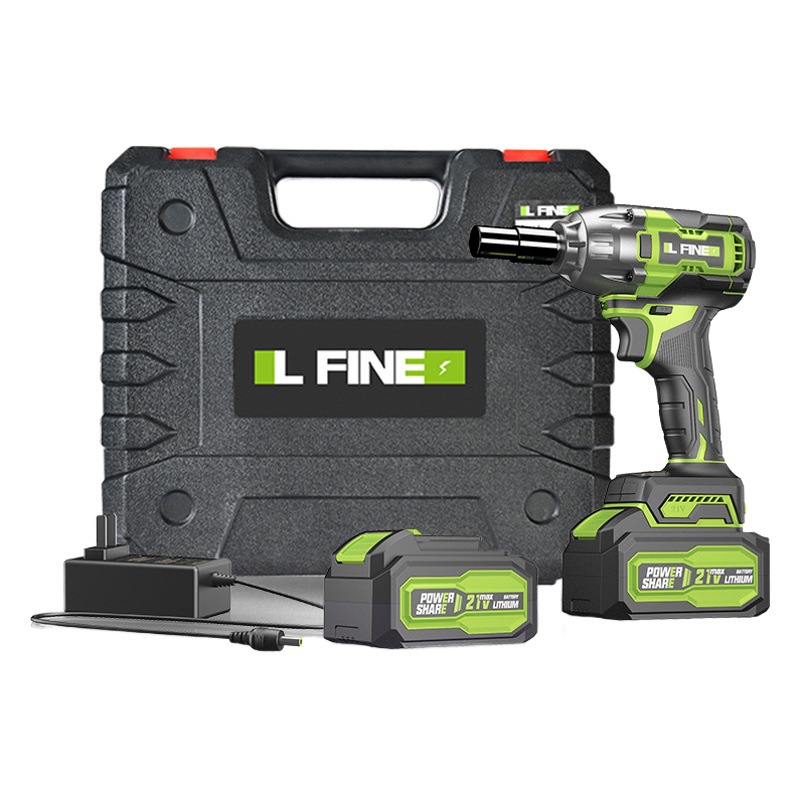 Llave de Impacto Eléctrica Inalámbrica LFINE, Llave Eléctrica de Litio, Llave de Impacto Recargable