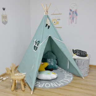 Factory Direct Sales Indoor Kidsren's Kindergarten Small Tent DIY Indian Game House Internet Celebrity Picnic Photo Props