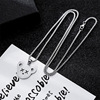 Fashionable necklace, brand trend pendant suitable for men and women for beloved stainless steel, with little bears