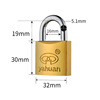 Yahuan Yahuan brand word -plated titanium -plated iron hanging lock -plated copper -plated all -copper core iron outdoor anti -theft