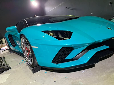 Bright Metal Car Color Changing: Auto Color Change Film - super-bright-metallic-lake-blue-152-17m-pet-bottom