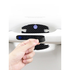 Car door bowl sticker, universal outer door bowl anti scratch and anti scratch decorative protective sticker, carbon fiber patterned door bowl handle sticker