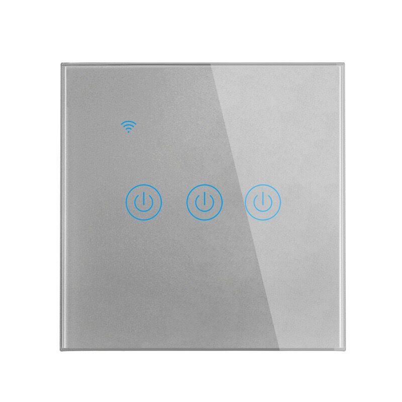 제로 파이어 버전 Tuya WIFI 유형 86 회색 3개 개방형