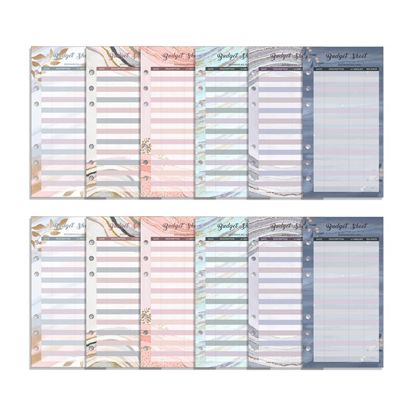 Tarjeta de presupuesto Gold Platinum A6